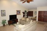 Great Room with Large TV and Pool Access